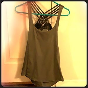 Lululemon green/camouflage workout top